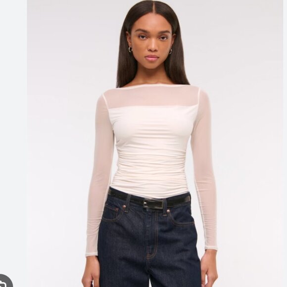 Abercrombie & Fitch Tops - Mesh Slash Top